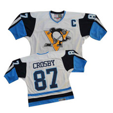 Sidney Crosby #87 White/Blue Throwback Jersey