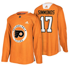 #17 Orange New Season Practice Wayne Simmonds Jersey