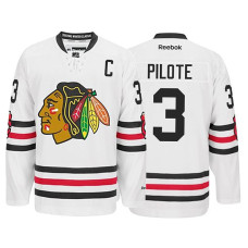 Pierre Pilote #3 White Jersey