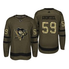 #59 Jake Guentzel Camo Salute To Service Jersey