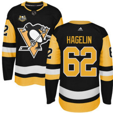 #62 Carl Hagelin Black Home Premier Jersey