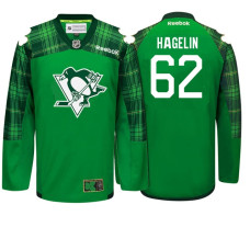 #62 Carl Hagelin Kelly Green Patty's Pride St. Patrick's Day Jersey