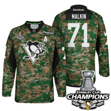 #71 Evgeni Malkin Camo 2017 Stanley Cup Champions Military Appreciation Premier Jersey