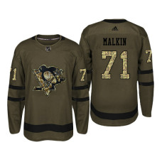 #71 Evgeni Malkin Camo Salute To Service Jersey