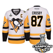 #87 Sidney Crosby White 2017 Stanley Cup Champions Premier Jersey