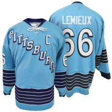 Mario Lemieux #66 Blue First Of Three Historic Throwback Jersey