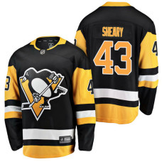 #43 Breakaway Player Conor Sheary Jersey Black