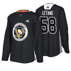 #58 Black New Season Practice Kris Letang Jersey