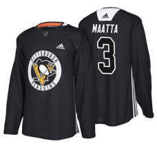 #3 Black New Season Practice Olli Maatta Jersey