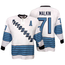 Evgeni Malkin #71 White First Of Three Historic Throwback Jersey