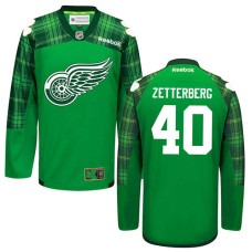 Henrik Zetterberg #40 Green St. Patrick's Day Jersey