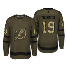 #19 Joe Thornton Camo Salute To Service Jersey