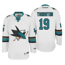 #19 Joe Thornton White 2017 Draft New-Outfitted Player Premier Jersey