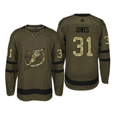 #31 Martin Jones Camo Salute To Service Jersey