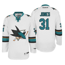 #31 Martin Jones White 2017 Draft New-Outfitted Player Premier Jersey