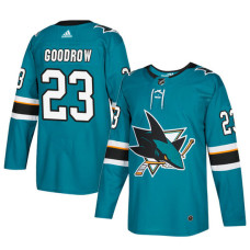 #23 Teal Authentic Home Barclay Goodrow Jersey