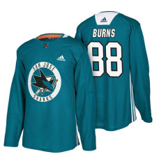 #88 Teal New Season Practice Brent Burns Jersey