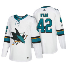 #42 Joel Ward White 2018 New Season Team Road Jersey