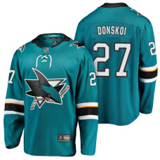 #27 Breakaway Player Joonas Donskoi Jersey Teal