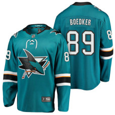 #89 Breakaway Player Mikkel Boedker Jersey Teal