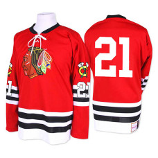 Stan Mikita #21 Red 1960-61 Throwback Jersey