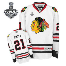 Stan Mikita #21 White 2015 Stanley Cup Away Jersey