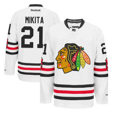 Stan Mikita #21 White 2015 Winter Classic Jersey