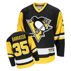 Tom Barrasso #35 Black Throwback Jersey