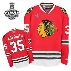 Tony Esposito #35 Red 2015 Stanley Cup Home Jersey