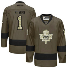 Johnny Bower #1 Green Camo Player Jersey