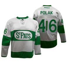 #46 Roman Polak White Toronto St. Pats Throwback Jersey