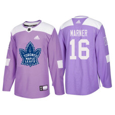 #16 Mitchell Marner Purple Hockey Fights Cancer Authentic Jersey