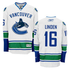 Trevor Linden #16 White Away Jersey