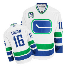 Trevor Linden #16 White 40th Anniversary Alternate Jersey