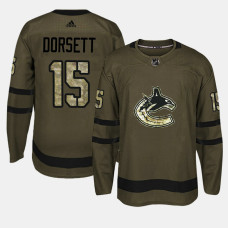 #15 Camo Salute To Service Derek Dorsett Jersey