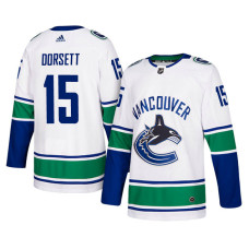 #15 White Authentic Away Derek Dorsett Jersey