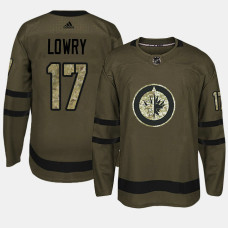 #17 Camo Salute To Service Adam Lowry Jersey