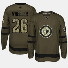 #26 Camo Salute To Service Blake Wheeler Jersey