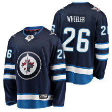 #26 Breakaway Player Blake Wheeler Jersey Navy